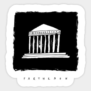 Parthenon ink Sticker